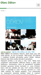 Mobile Screenshot of obec-dekov.cz